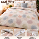Pastel Leaf Duvet Cover Set